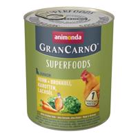 animonda GranCarno superfoods Junior kuřecí maso s brokolicí, mrkví a lososovým olejem 24 × 800 g