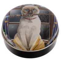 Balzám na rty kočka v plechové krabičce - design Lisa Parker Barva: vanilka