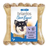 Briantos Chew Bones, 4 balení - 3 + 1 zdarma - kachnou a jablky
