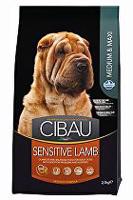 CIBAU Dog Adult Sensitive Lamb&Rice 12kg + 2 kg zdarma
