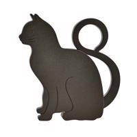 Dveřní klín - zarážka černá kočka
