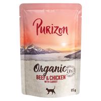 Purizon Organic 6 x 85 g - hovězí a kuřecí s mrkví