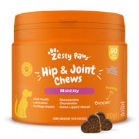 Zesty Paws Hip & Joint Chews s krůtím - Výhodné balení: 2 x 90 žvýkacích tablet