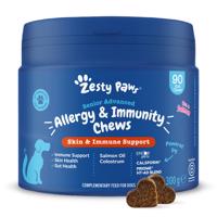 Zesty Paws Senior Allergy & Immunity s lososem - Výhodné balení: 2× 90 žvýkacích tablet