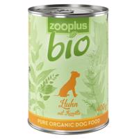 24 x 400 g zooplus Bio výhodné balení - Mix: bio kuřecí, bio krůtí, bio hovězí