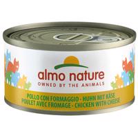 Almo Nature 6 x 70 g - Kuře & sýr