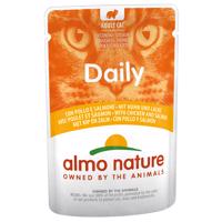 Almo Nature Cat Daily Menu kapsička 6 x 70 g - Mix (3 druhy) - 2x kuře & losos, 2 x kuře & hovězí, 2 x tuňák & losos