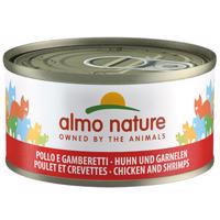 Almo Nature konzervy 24 x 70 g - Kuře & krevety