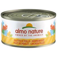 Almo Nature konzervy 24 x 70 g - Kuřecí plátky