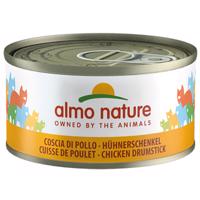 Almo Nature konzervy 24 x 70 g - Kuřecí stehna