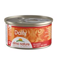 Almo Nature PFC Daily Menu Cat kousky s hovězím masem 24 × 85 g