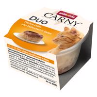 animonda Carny Adult Duo 4 x 6 ks (24 x 70 g) - kuřecí filety a játra v želé
