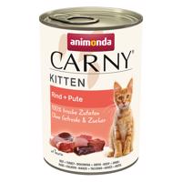 animonda Carny Kitten hovězí + krůtí maso 24× 400 g