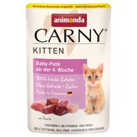 animonda Carny Kitten Pouch 24 kapsiček (24 x 85 g) - paštika pro koťata s hovězím vývarem