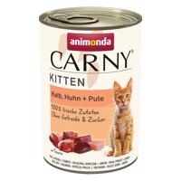 animonda Carny Kitten telecí, kuřecí a krůtí 12 × 400 g