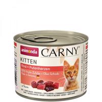 ANIMONDA konzerva CARNY Kitten - hovězí + krůtí srdce 200 g