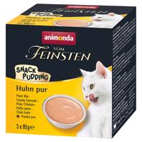Animonda Vom Feinsten Cat Snack Pudding - 3 x 85 g kuřecí