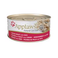 Applaws Cat kuřecí prsa a kachna 24 × 70 g
