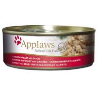 Applaws konzerva Cat Kuřecí prsa s kachnou 156 g