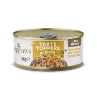 Applaws Taste Toppers in Broth 24 x 156 g - kuřecí se zeleninou