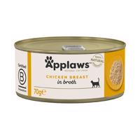 Applaws ve vývaru konzervy 24 ks (24 x 70 g) - Kuřecí prsa