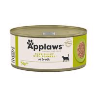 Applaws ve vývaru konzervy 24 x 156 g výhodné balení - Tuňák & mořské řasy