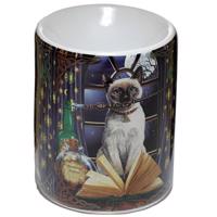 Aromalampa s kočkou kouzelnicí - design Lisa Parker