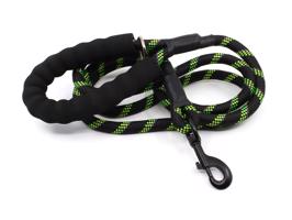 Azar nylonové vodítko pro psa | 300 cm Barva: Černo-zelená, Délka vodítka: 200 cm