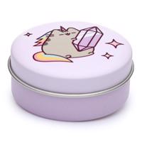 Balzám na rty s kočkou Pusheen v plechové krabičce Barva: fialovo-růžová