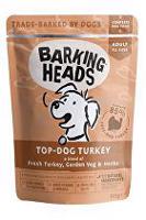 BARKING HEADS Top Dog Turkey kapsička 300g + Množstevní sleva 4+1 zdarma