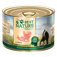 Best Nature Cat Adult 12×200 g – výhodné balení - losos, kuřecí & rýže
