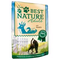 Best Nature Cat Adult 32 x 85 g Výhodné balení - Zvěřina, kachna a těstoviny