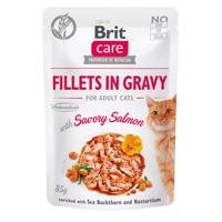 Brit Care Cat filety v omáčce s lososem 24 × 85 g