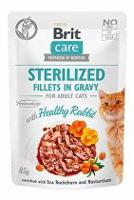 Brit Care Cat Fillets Gravy Steril Healthy Rabbit 85g + Množstevní sleva
