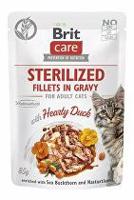 Brit Care Cat Fillets in Gravy Steril. Hearty Duck 85g + Množstevní sleva