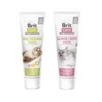 Brit Care Cat Paste multipack - 15 % sleva - Multivitamin Paste 100 g + Paste Salmon Crème  100 g