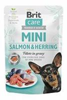 Brit Care Dog Mini Salmon&Herring steril fillets 85g + Množstevní sleva