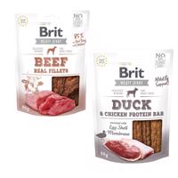 Brit Jerky multipack - 15 % sleva - Beef Fillets + Salmon Protein Bar