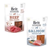Brit Jerky multipack - 15 % sleva - Beef Fillets + Salmon Protein Bar