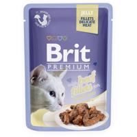 Brit premium 85g cat kaps.filety s hovězím v želé