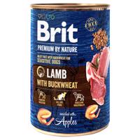 Brit Premium by Nature 12 x 400 g – výhodné balení - jehněčí s pohankou
