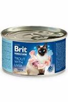 Brit Premium Cat by Nature konz Trout&Liver 200g + Množstevní sleva sleva 15%
