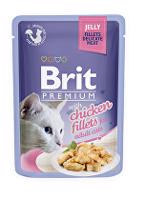 Brit Premium Cat D Fillets in Jelly with Chicken 85g + Množstevní sleva