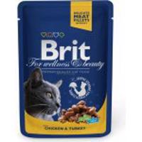 Brit Premium Cat kapsa with Chicken & Turkey 100g + Množstevní sleva