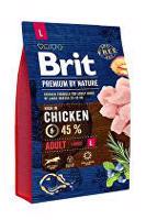 Brit Premium Dog by Nature Adult L 3kg sleva