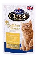 Butcher's Cat Class.Delic.Dinn. kuře+játra kapsa100g + Množstevní sleva