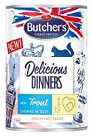 Butcher's Cat Delicious rybí v želé konz. 400g + Množstevní sleva sleva 15%