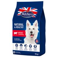 Butcher's Natural & Healthy s hovězím - výhodné balení: 2 x 10 kg