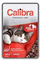 Calibra Cat  kapsa Premium Adult Chicken & Beef 100g + Množstevní sleva 5 +1 zdarma