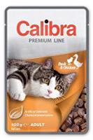Calibra Cat  kapsa Premium Adult Duck & Chicken 100g + Množstevní sleva 5 +1 zdarma